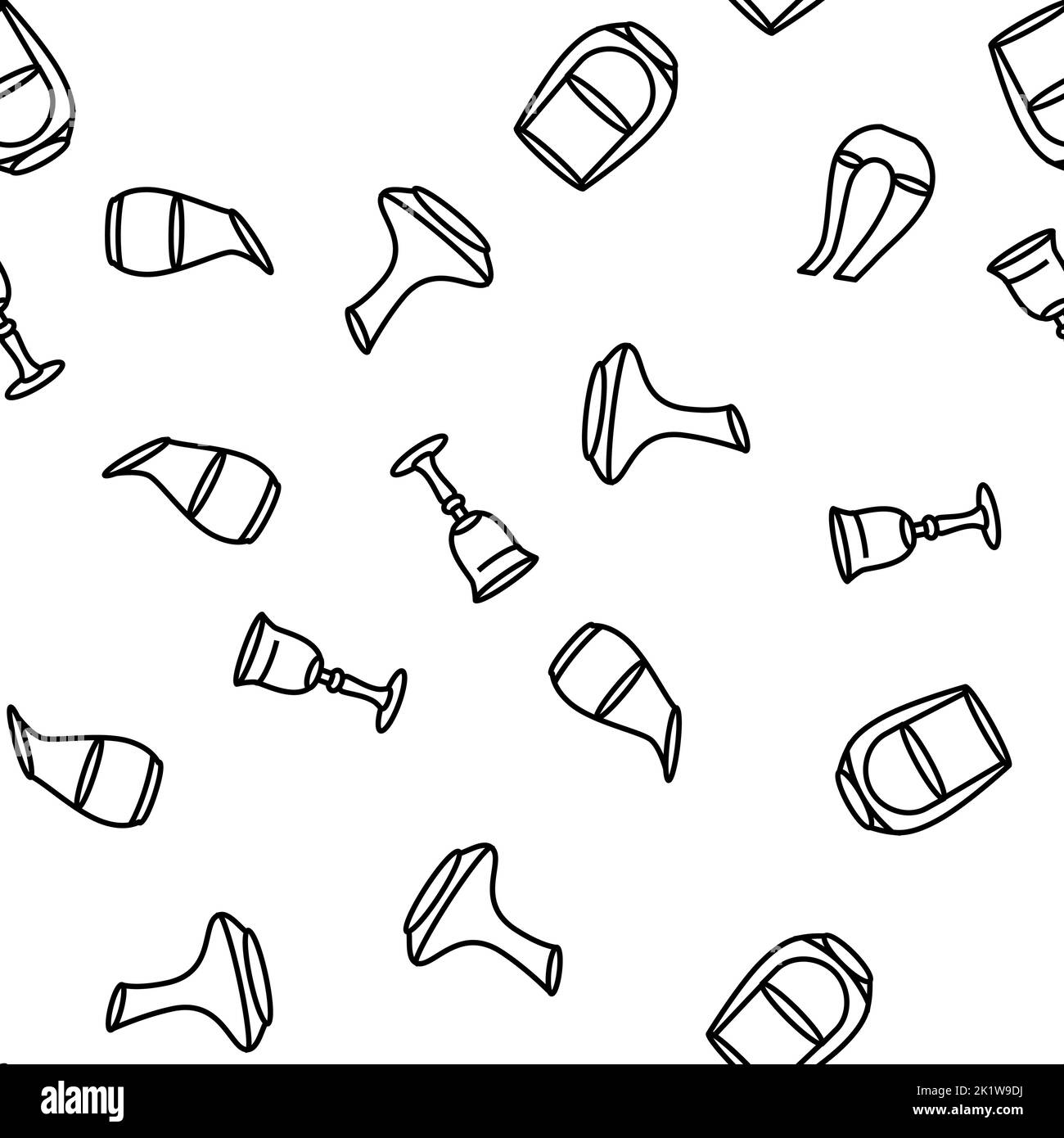 wine glass red drink alcohol vector seamless pattern Stock Vector Image ...