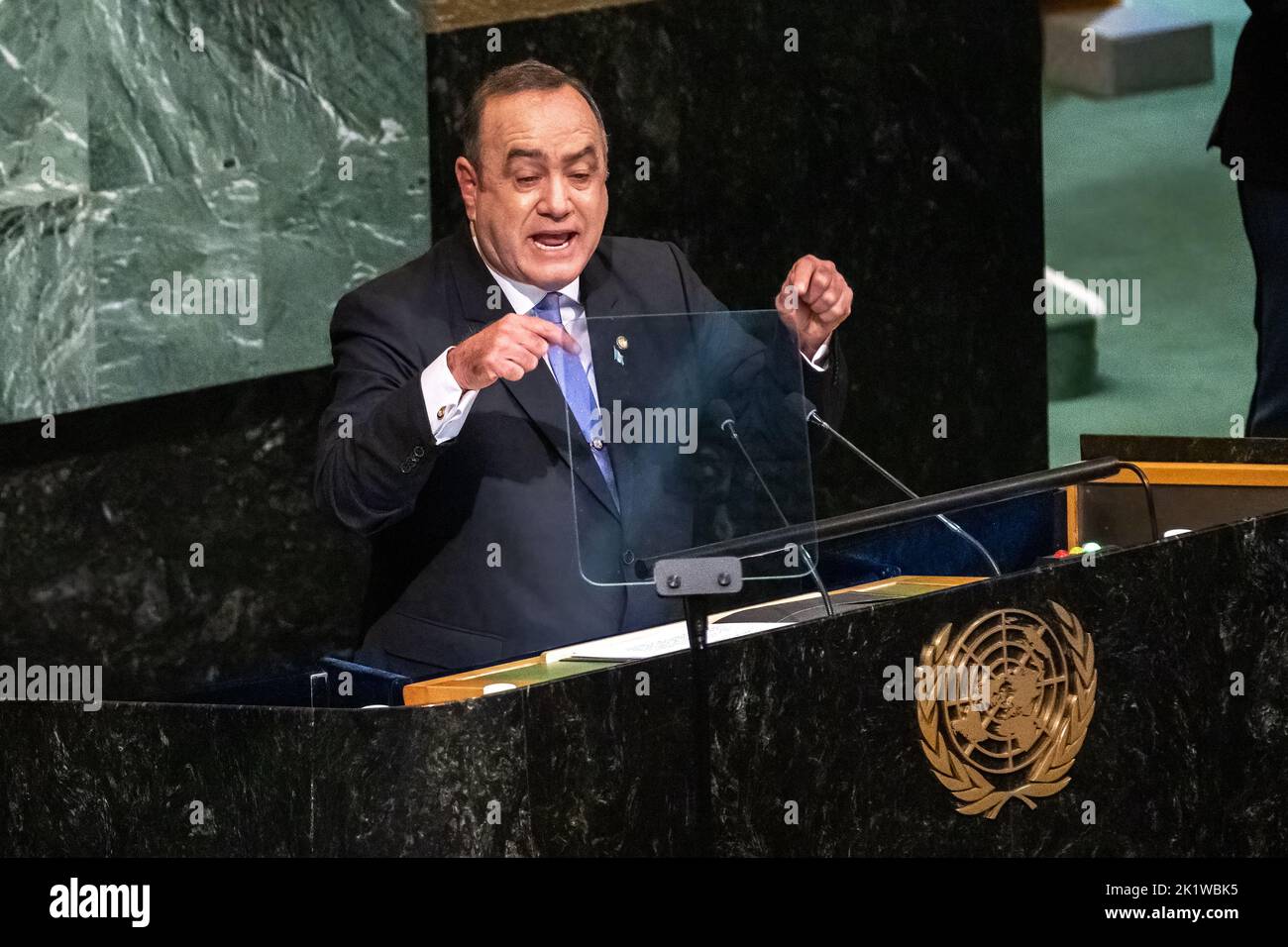 New York, USA. 20th Sep, 2022. Guatemala's president Alejandro