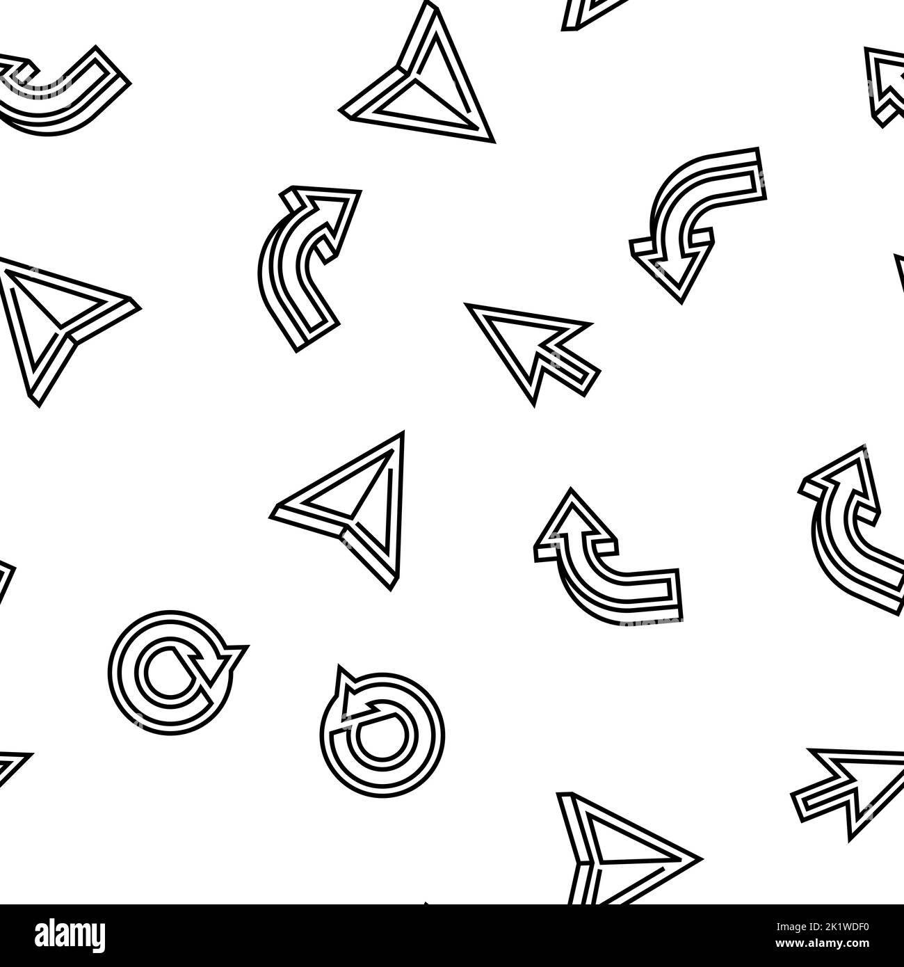 arrow right next sign up vector seamless pattern Stock Vector Image ...