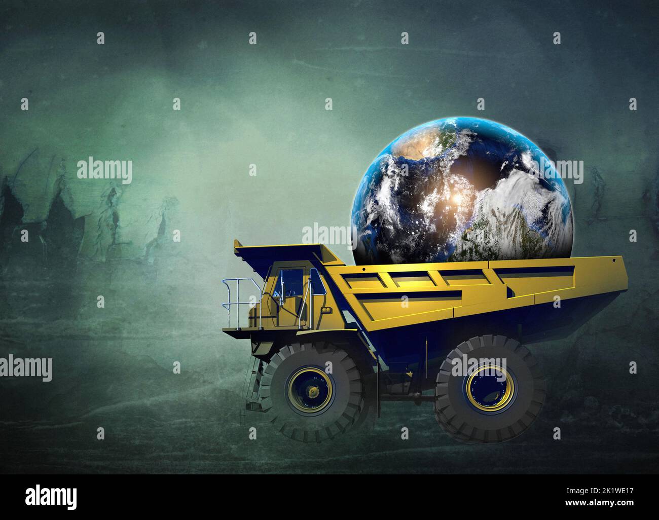 Climate change, conceptual illustration Stock Photo