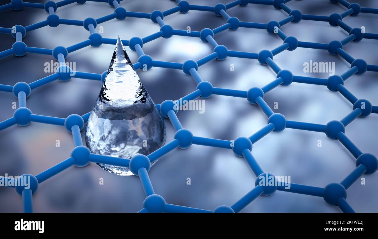 Graphene water filter, conceptual illustration Stock Photo Alamy