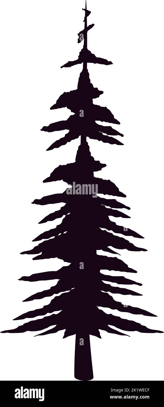 pine tree forest Stock Vector Image & Art - Alamy