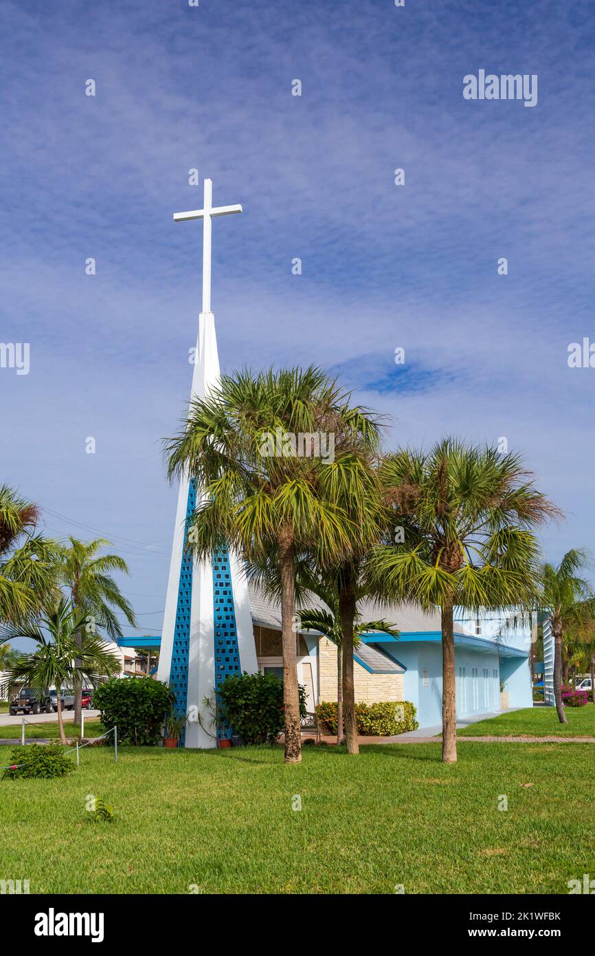 Community Church of Lauderdale by the Sea, Fort Lauderdale, Florida, USA. Stock Photo