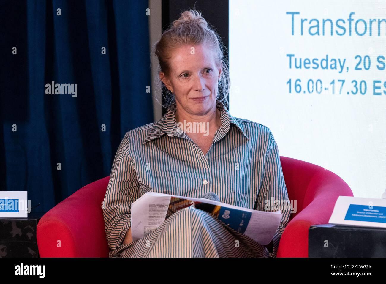 New York, USA. 20th Sep, 2022. Heidy Rombouts, Director General for ...