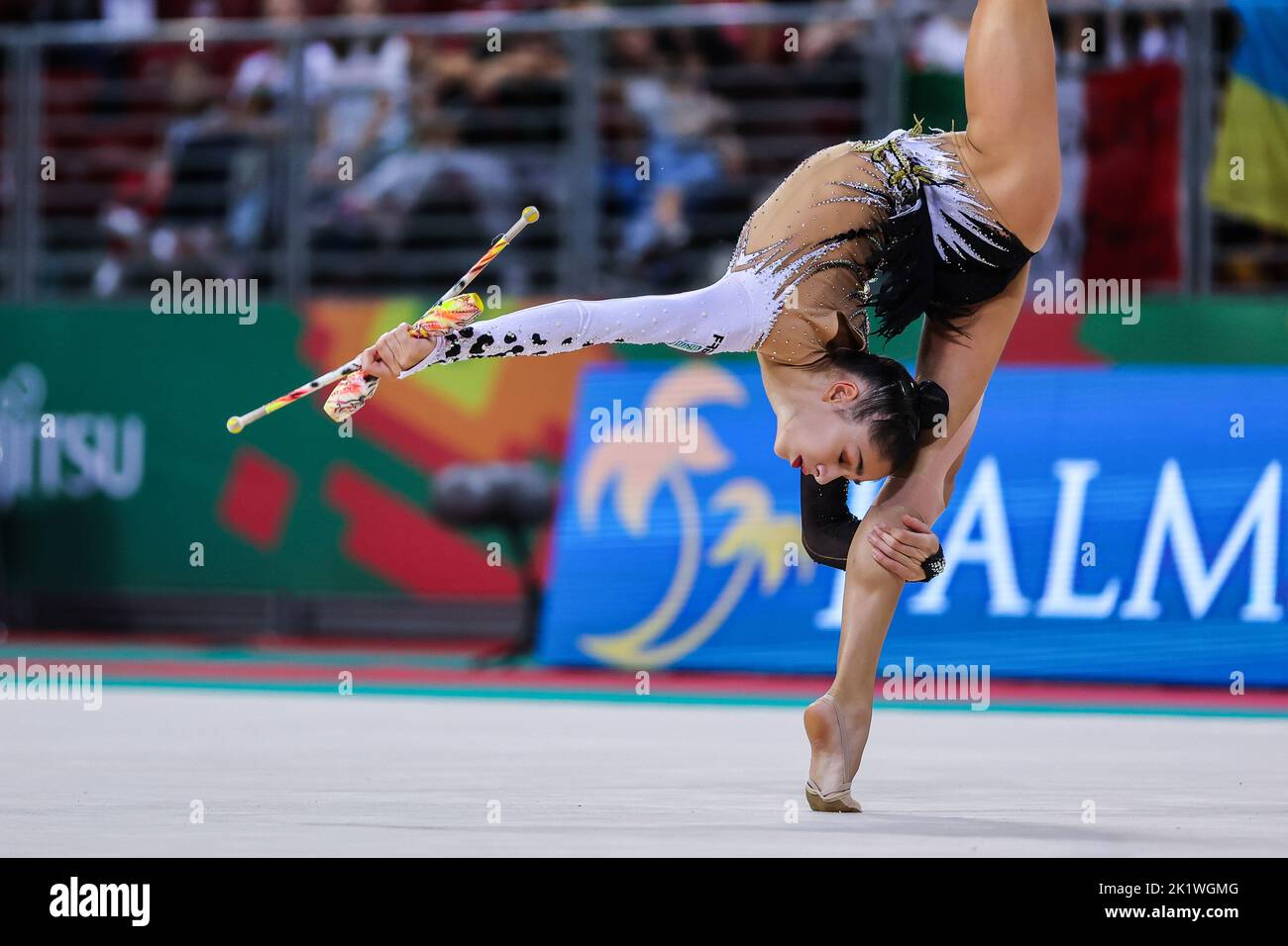 Raffaeli Sofia (ITA) seen during the clubs routine at the Rhythmic