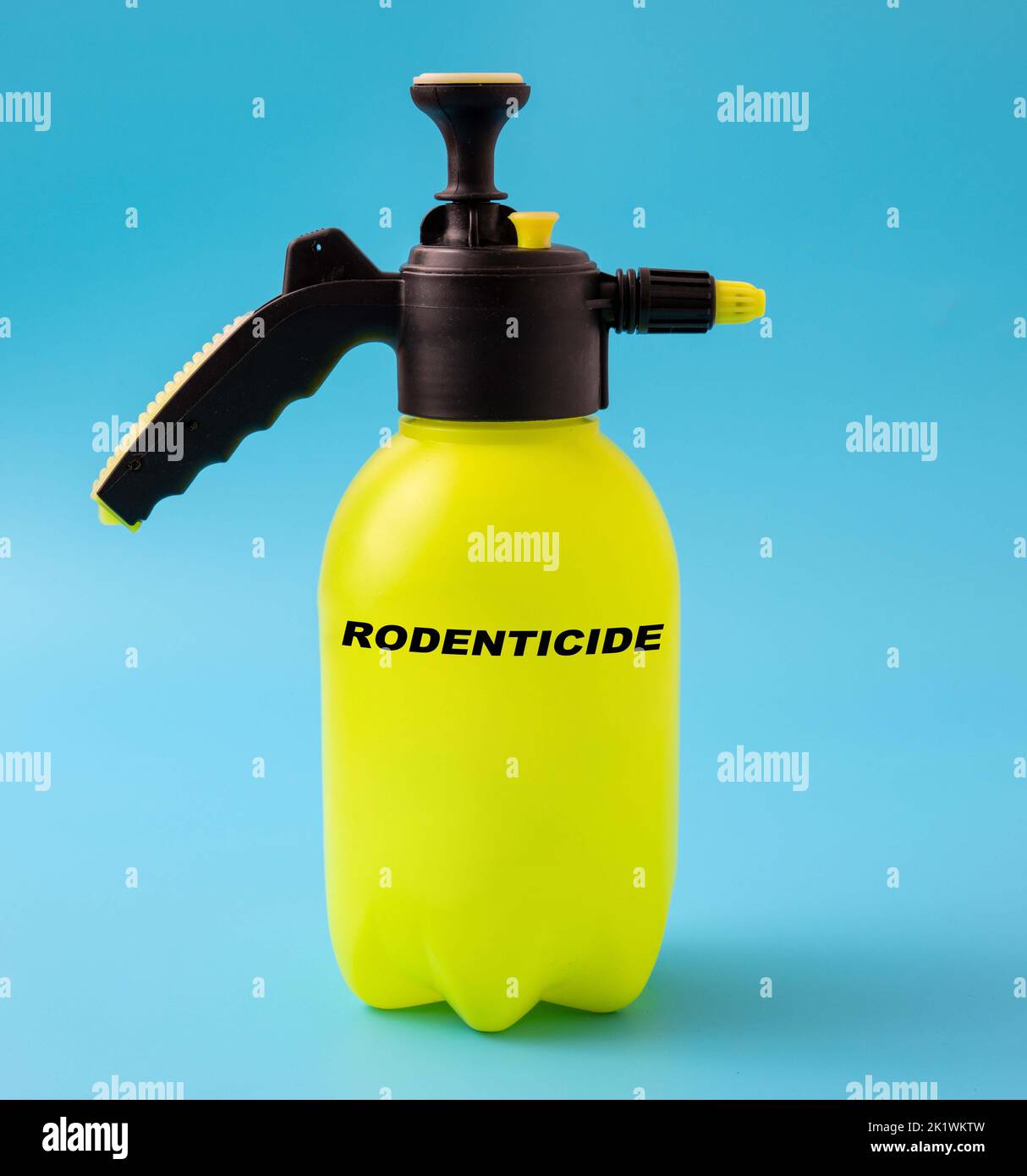 Rodenticide in a plastic spray, conceptual image Stock Photo