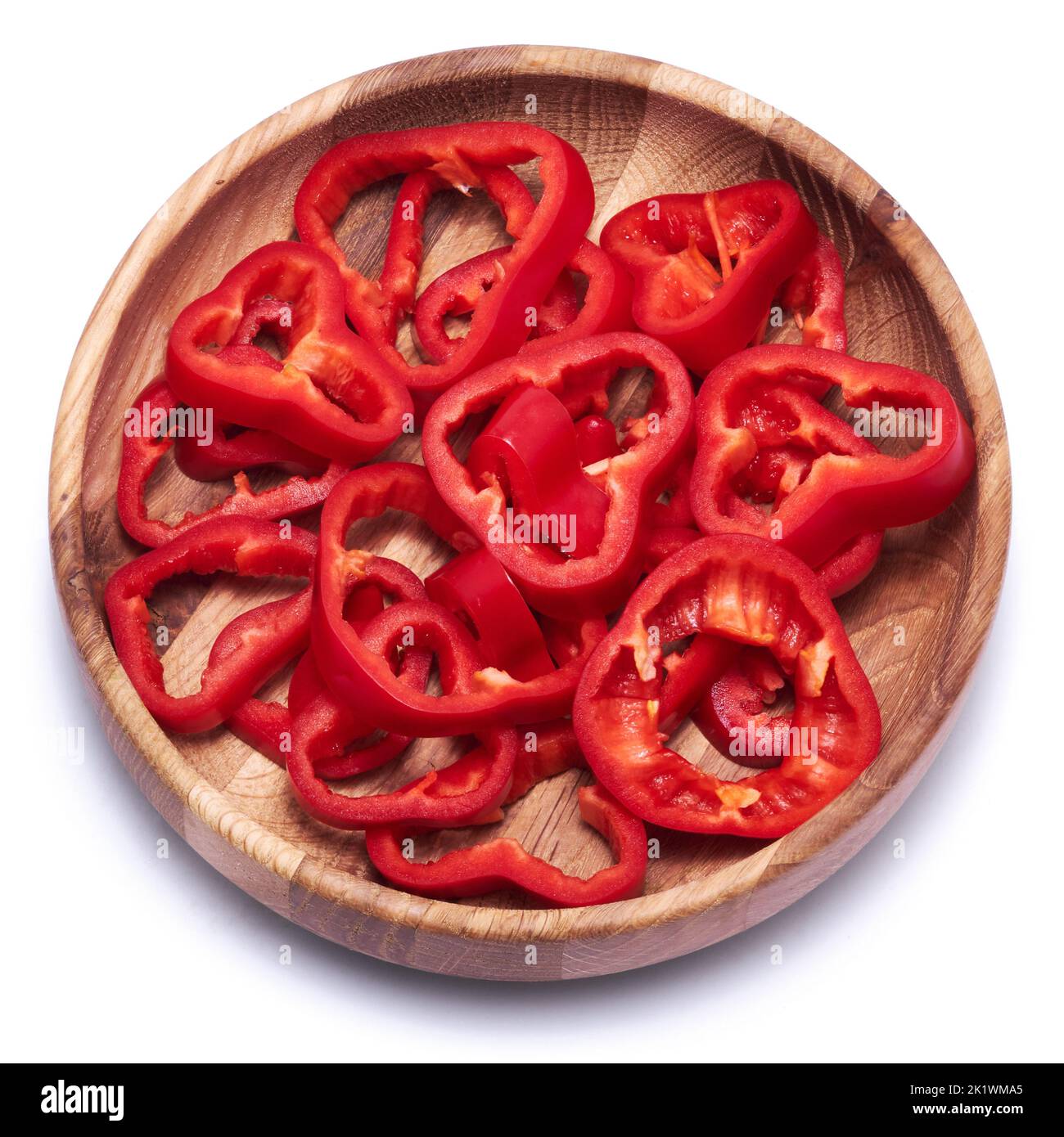 Red chili pepper cut in Cut Out Stock Images & Pictures - Alamy