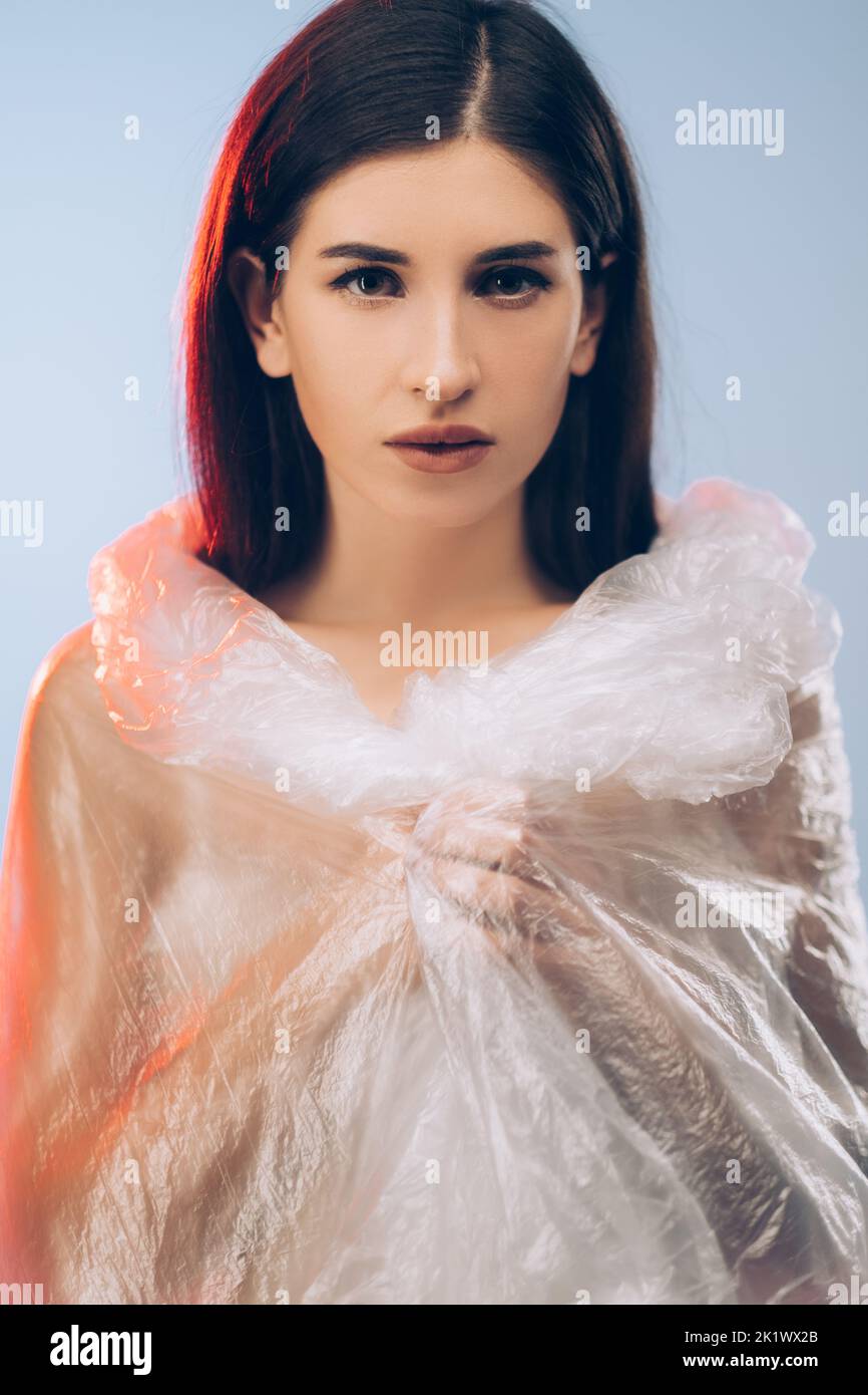 Beauty portrait. Skin rejuvenation. Aesthetic cosmetology. Brunette ...