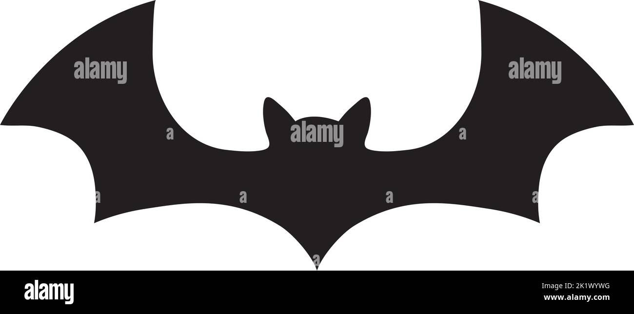 halloween bat flying silhouette Stock Vector Image & Art - Alamy