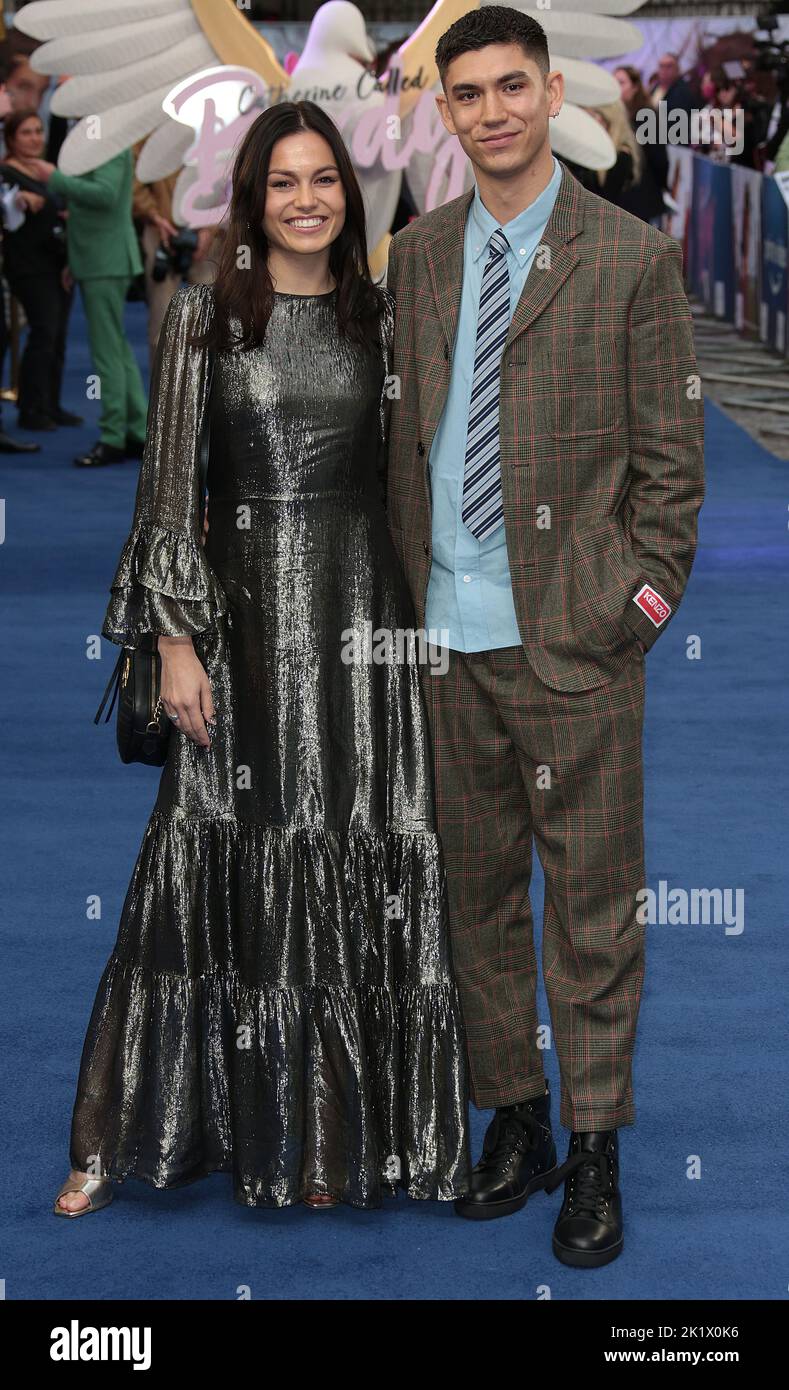 Sep 20, 2022 - London, England, UK - Annie O'Hara and Archie Renaux attending Catherine, Called Birdy UK film premiere, Curzon Mayfair Stock Photo