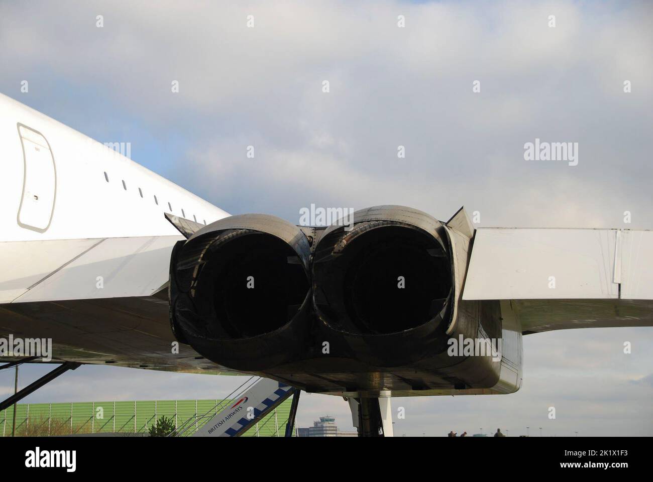 Engines of Concord G-BOAC at Manchester Airport, United Kingdom, UK Stock Photo