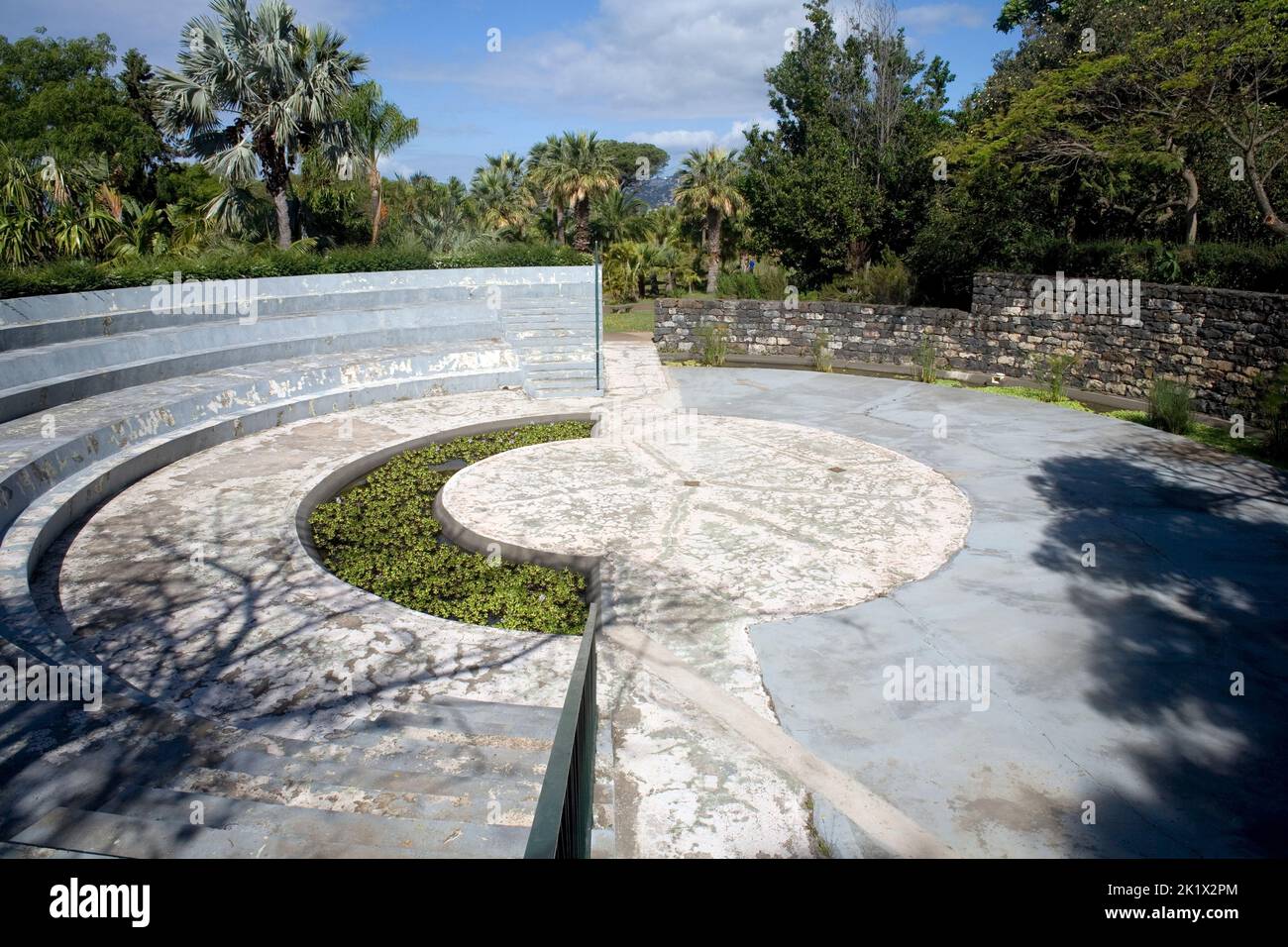 amphitheatre in botanical gardens in Funchal Madeira Stock Photo
