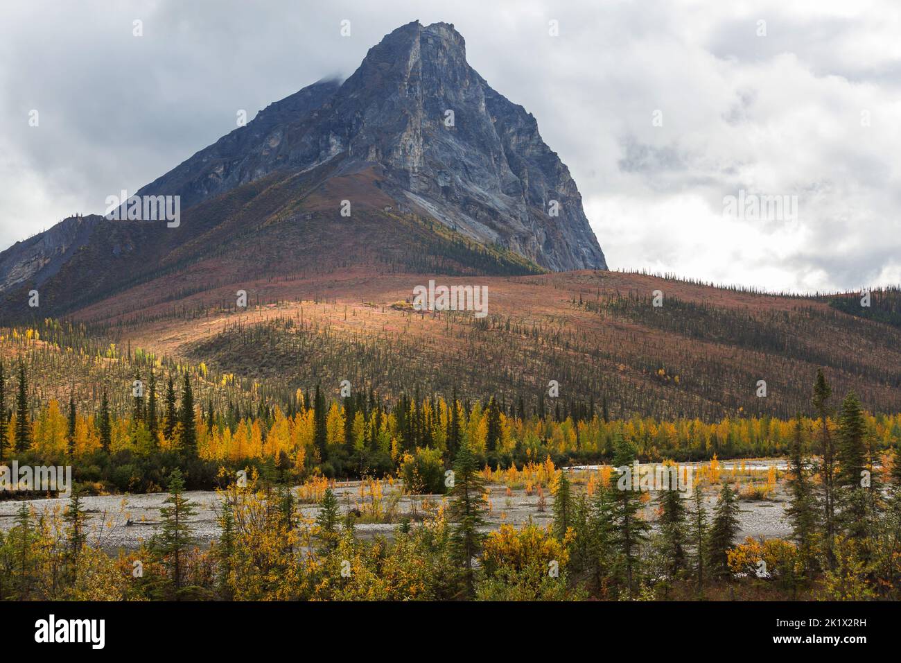 Colorful Autumn season in mountains Stock Photo
