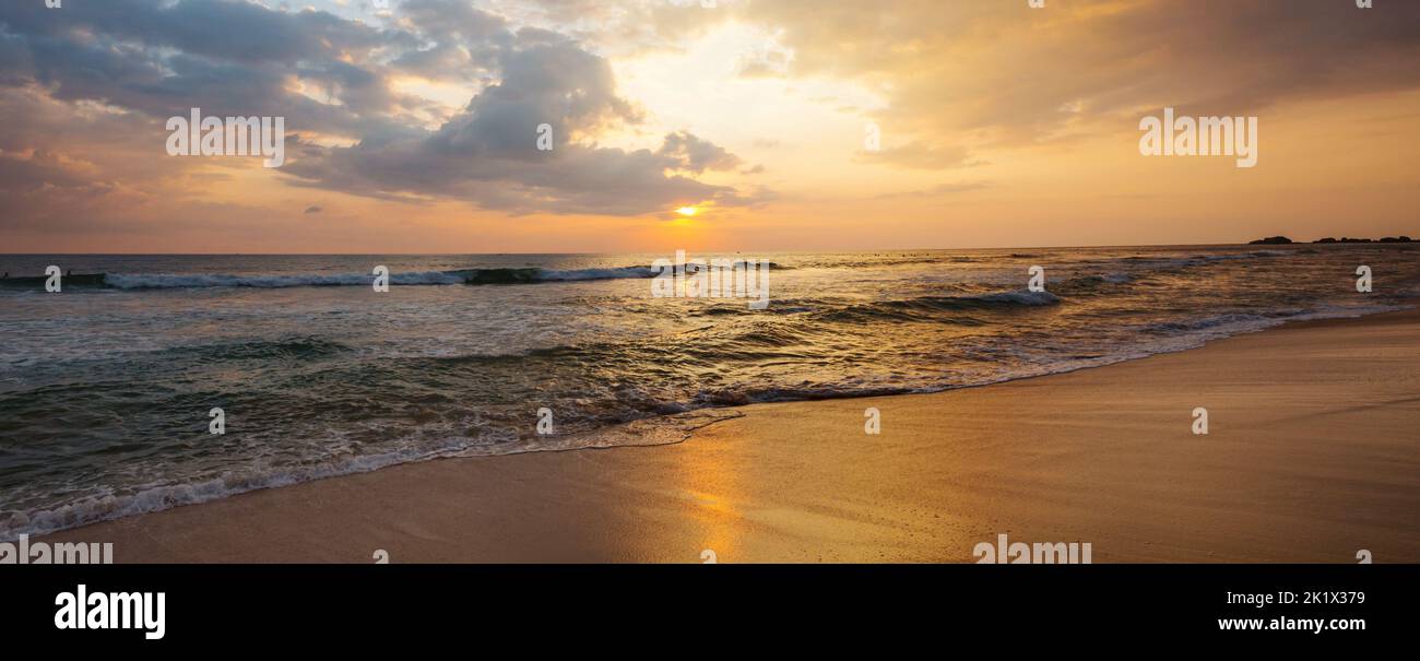 sea sunset for natural background Stock Photo - Alamy