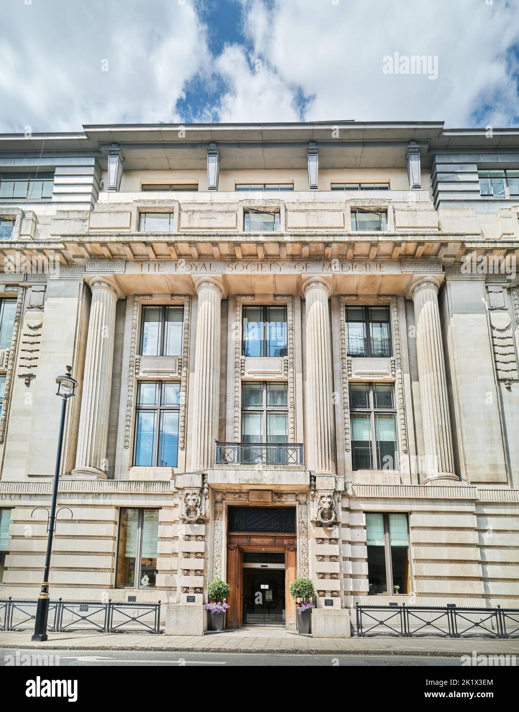 The Royal Society of Medicine building at Henrietta Place, next Harley Street, London, England. Stock Photo