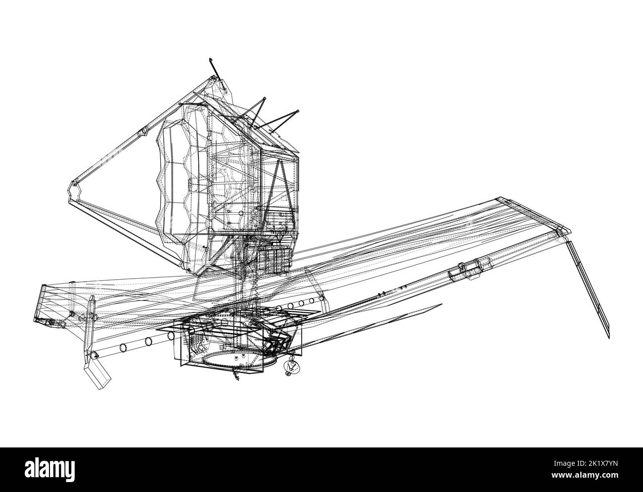 James Webb Space Telescope. Vector Stock Vector