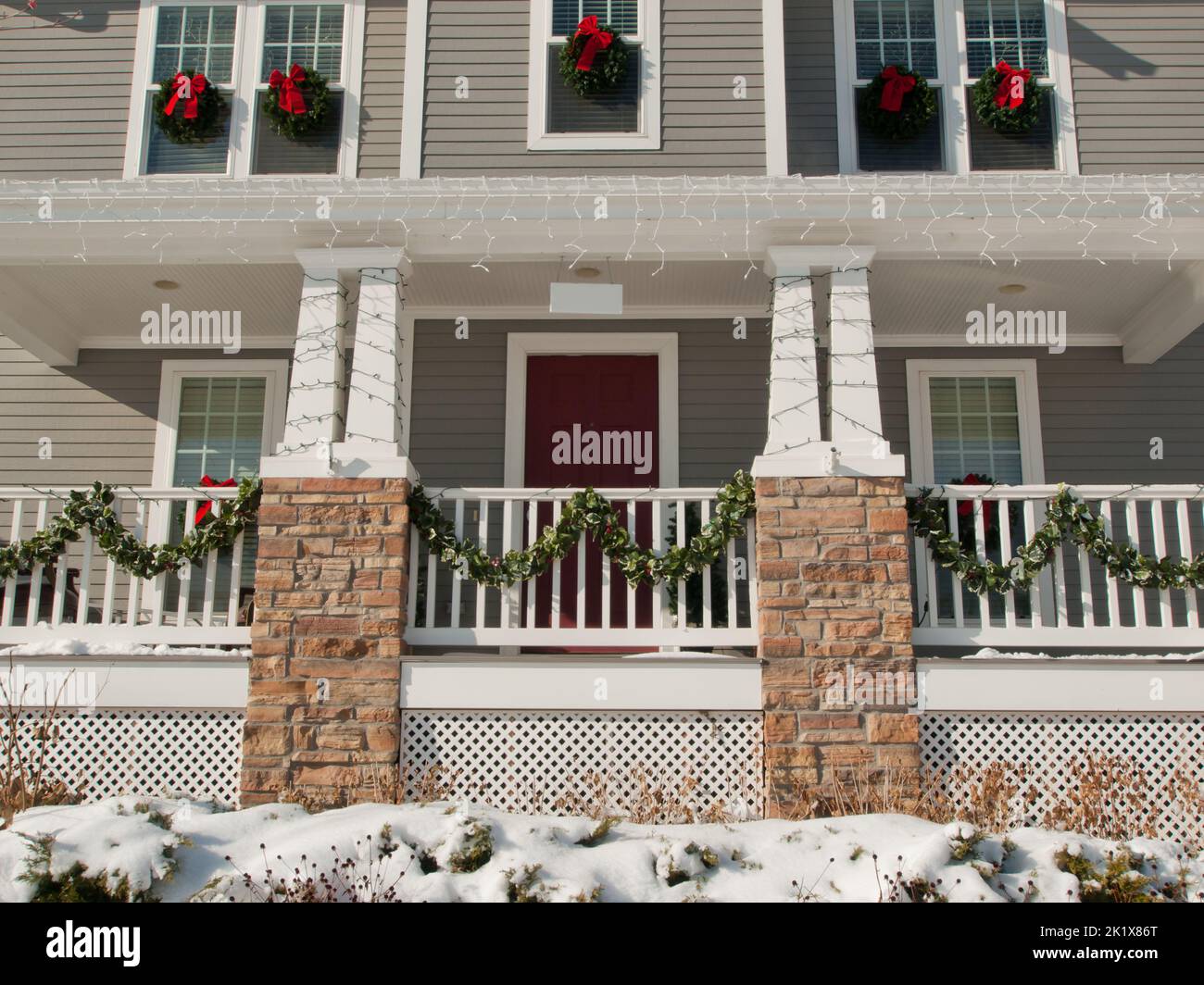 Christmas House Stock Photo