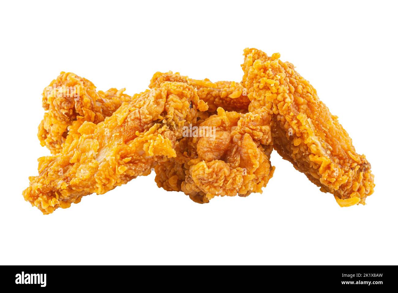 Isolated crispy fried chicken wings Stock Photo - Alamy