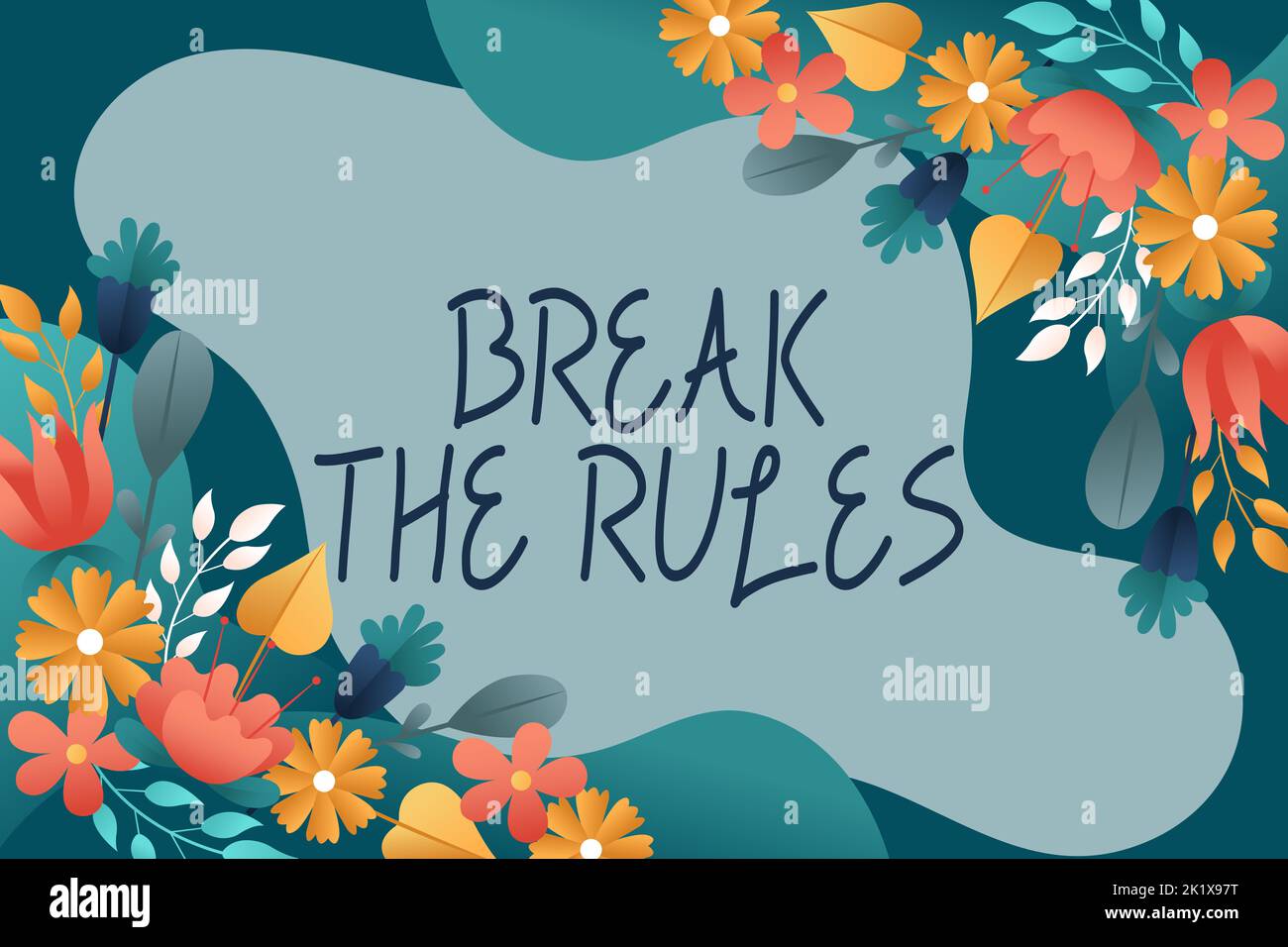 Sign displaying Break The RulesTo do something against formal rules and restrictions. Business concept To do something against formal rules and Stock Photo