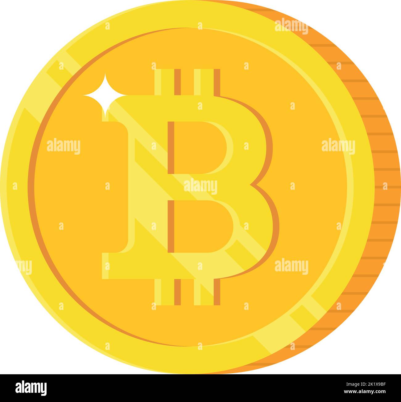 Bitcoin icon. Modern flat design illustration Stock Vector Image & Art ...