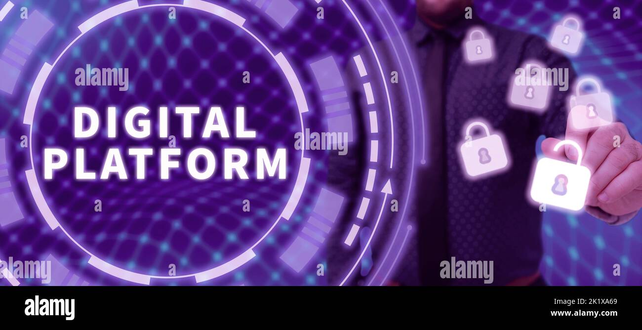 Inspiration showing sign Digital Platformmarketing campaign or branding ...