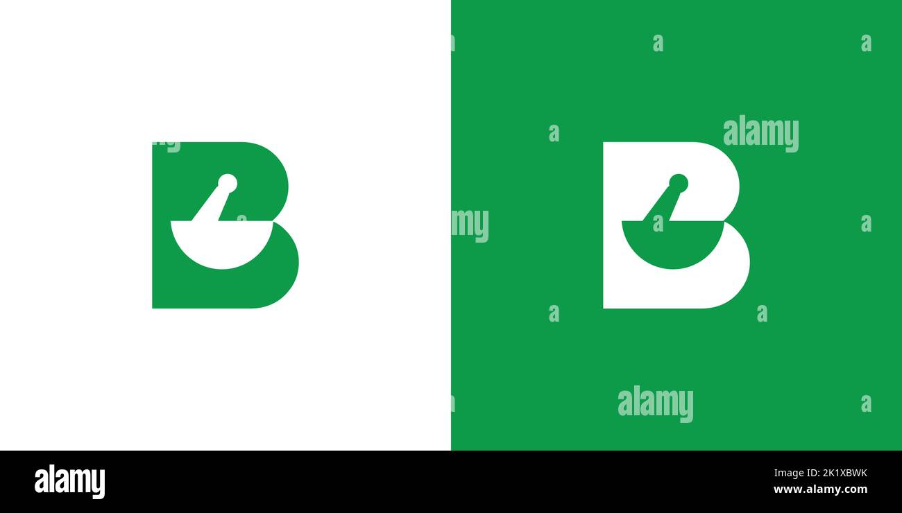 Modern and unique letter B initial medical logo design 3 Stock Vector ...