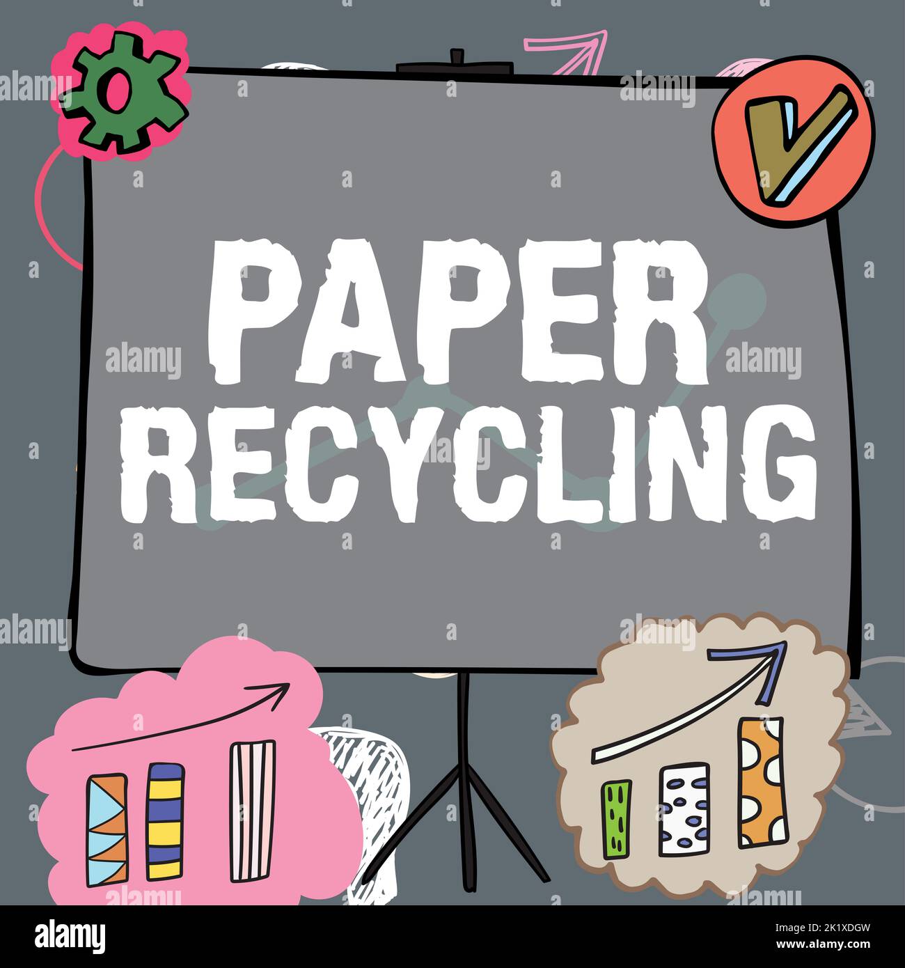 Inspiration showing sign Paper RecyclingUsing the waste papers in a new