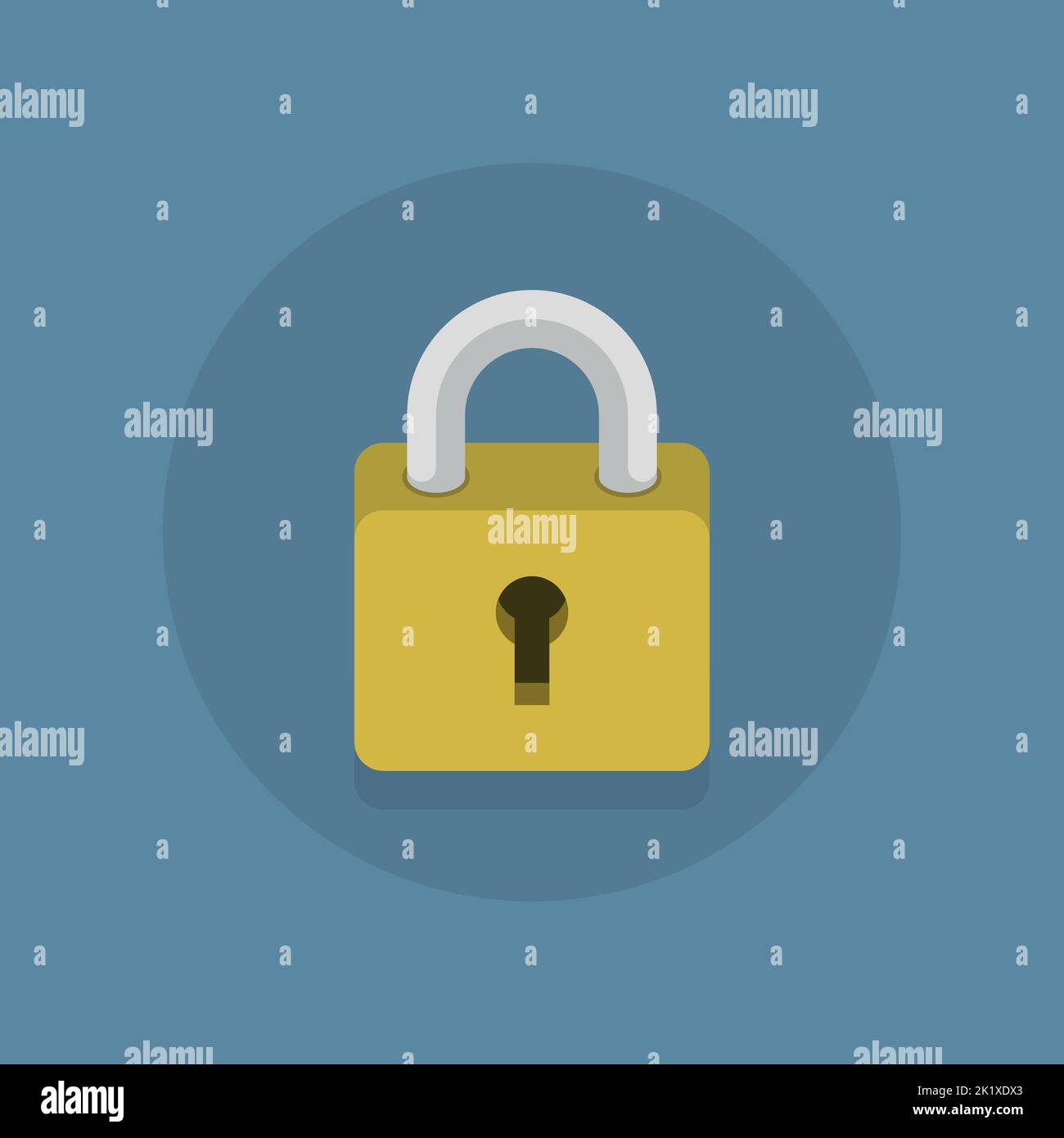 Security icon with a padlock. Modern Flat vector Illustration Stock ...