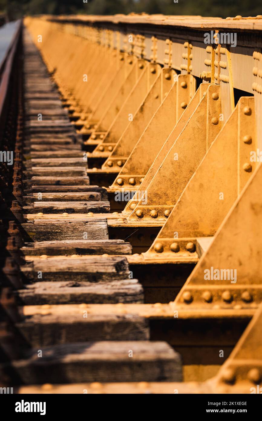 Old rail road bridge hi-res stock photography and images - Alamy