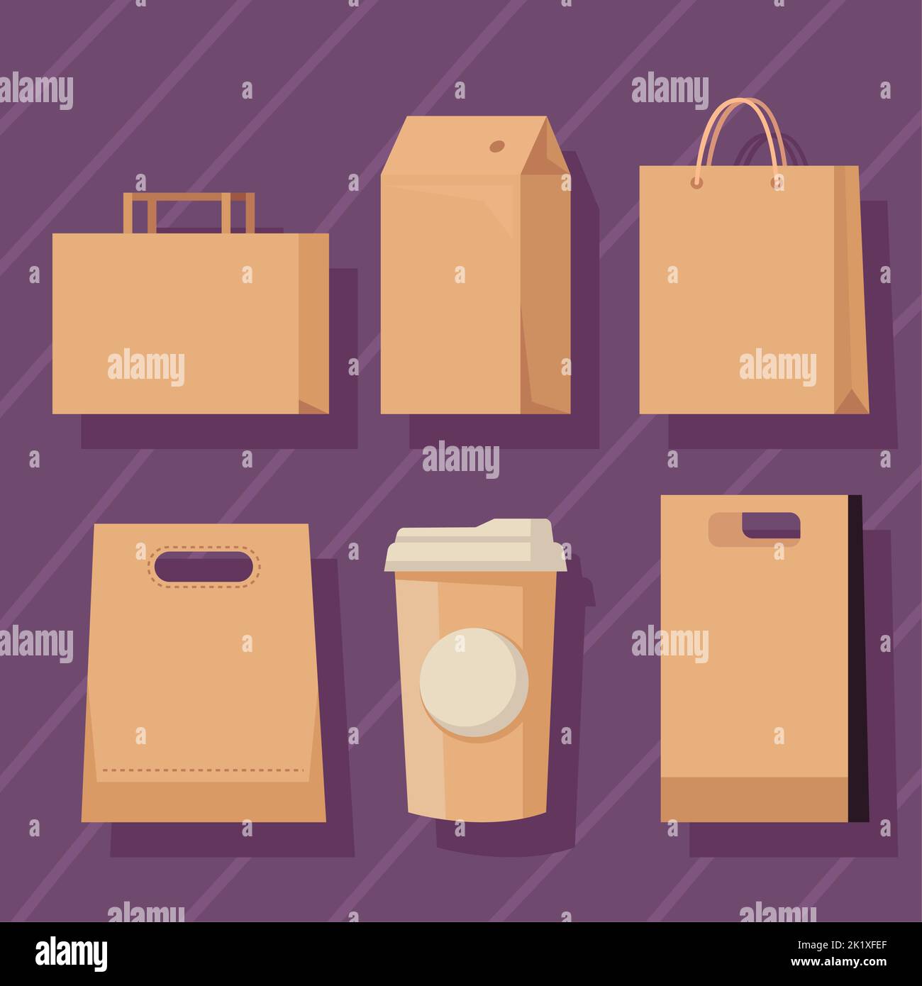 six eco packaging icons Stock Vector Image & Art - Alamy