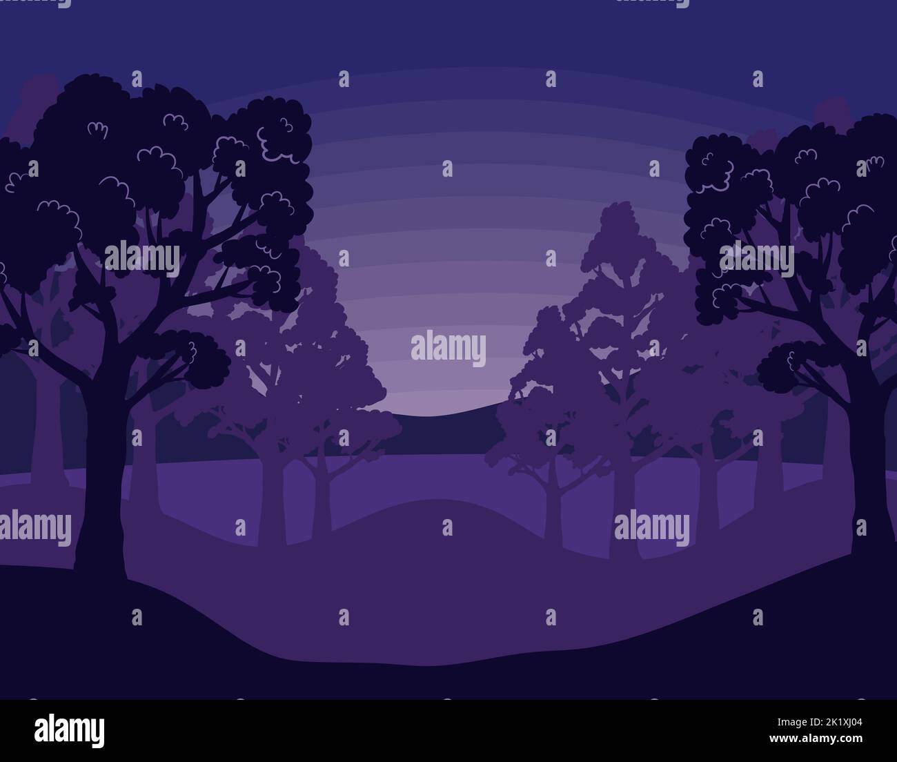 forest landscape with trees Stock Vector Image & Art - Alamy