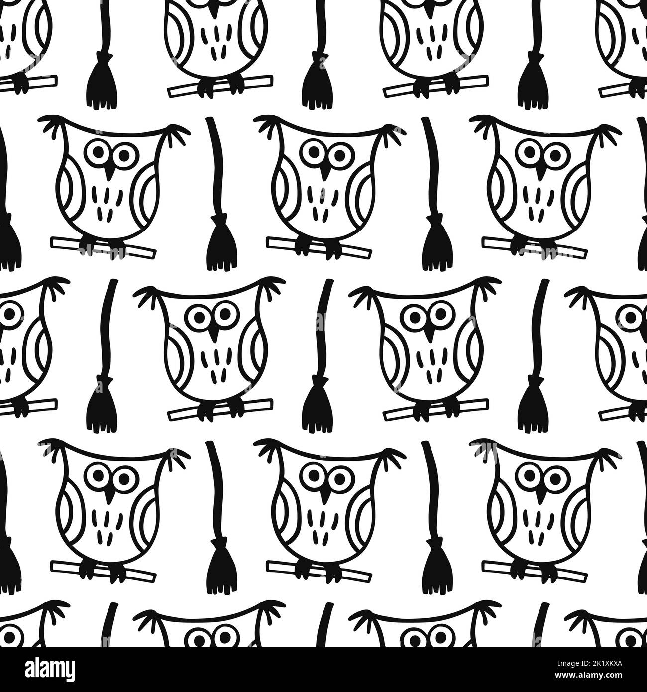 Halloween Cute Vector Seamless Pattern Texture Stock Vector Image & Art ...