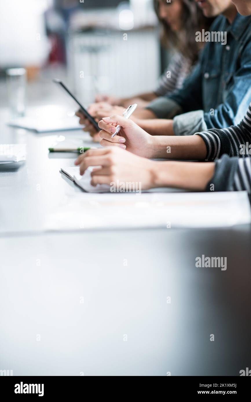 Brainstorming up those genius ideas Stock Photo Alamy