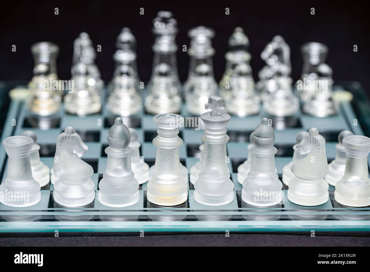 Beautiful Grayscale Closeup Shot of Clear Glass Chess Pieces-perfect for Mobile  Wallpapers Stock Image - Image of macro, background: 192740149