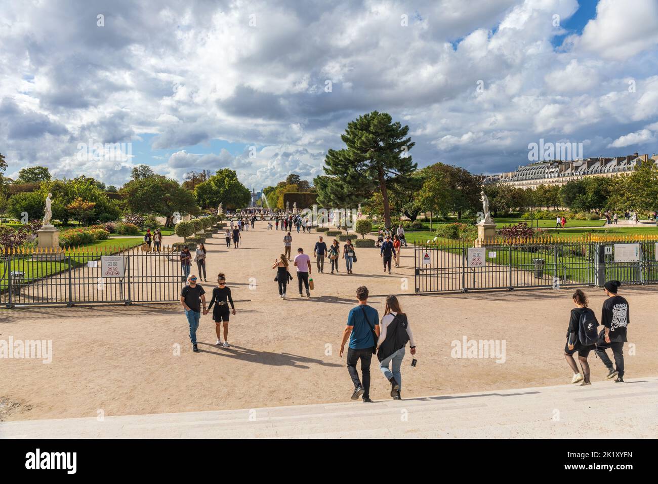 Jardin des Tuileries - public gardens in 1st Arrondissement Paris, France, Europe Stock Photo