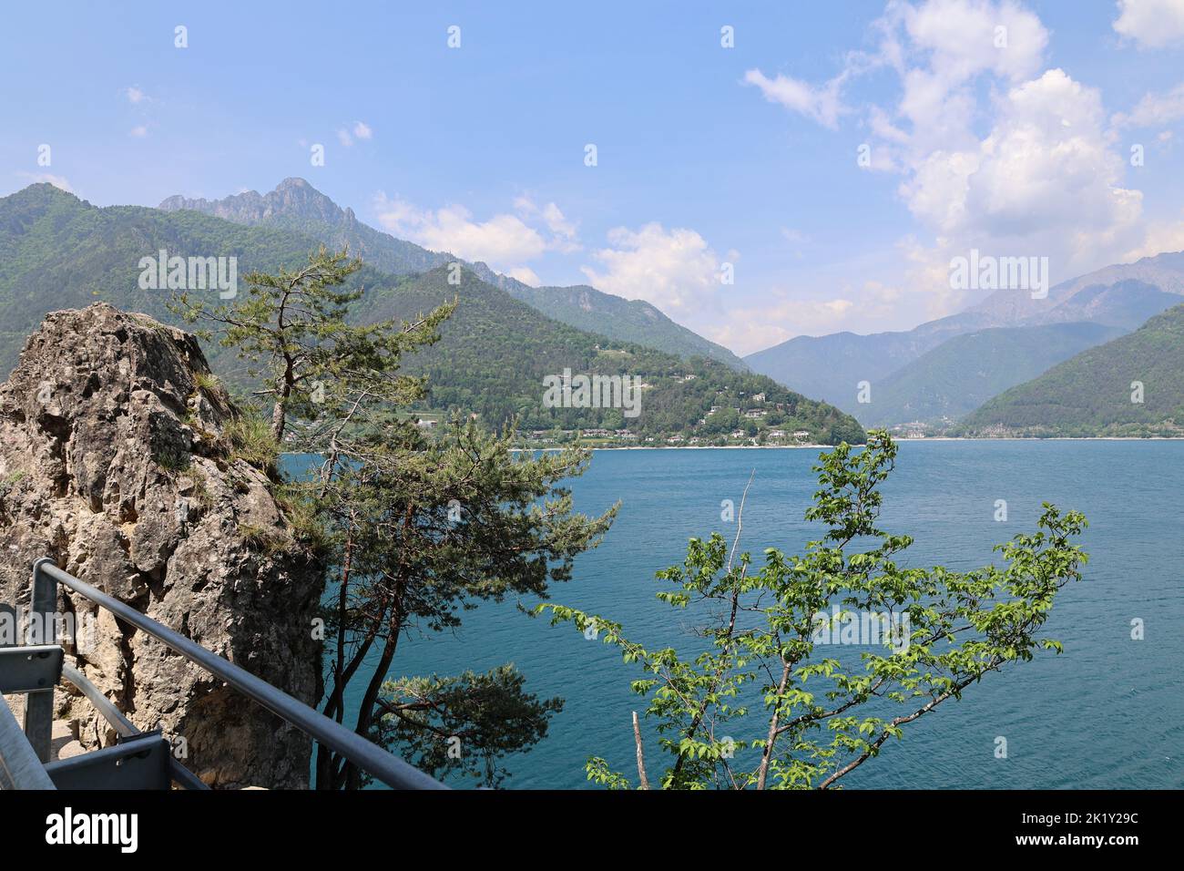 Impressionen vom Lago die Ledro in Italien Stock Photo