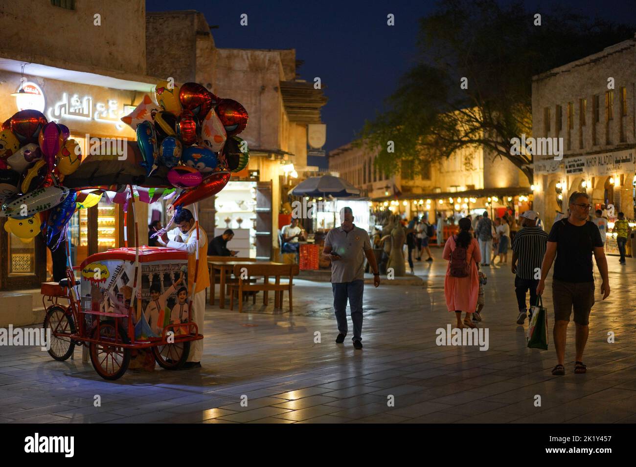 Souq Waqif, Doha, Qatar, Sep 19, 2022. Daily life in Qatar as the FIFA