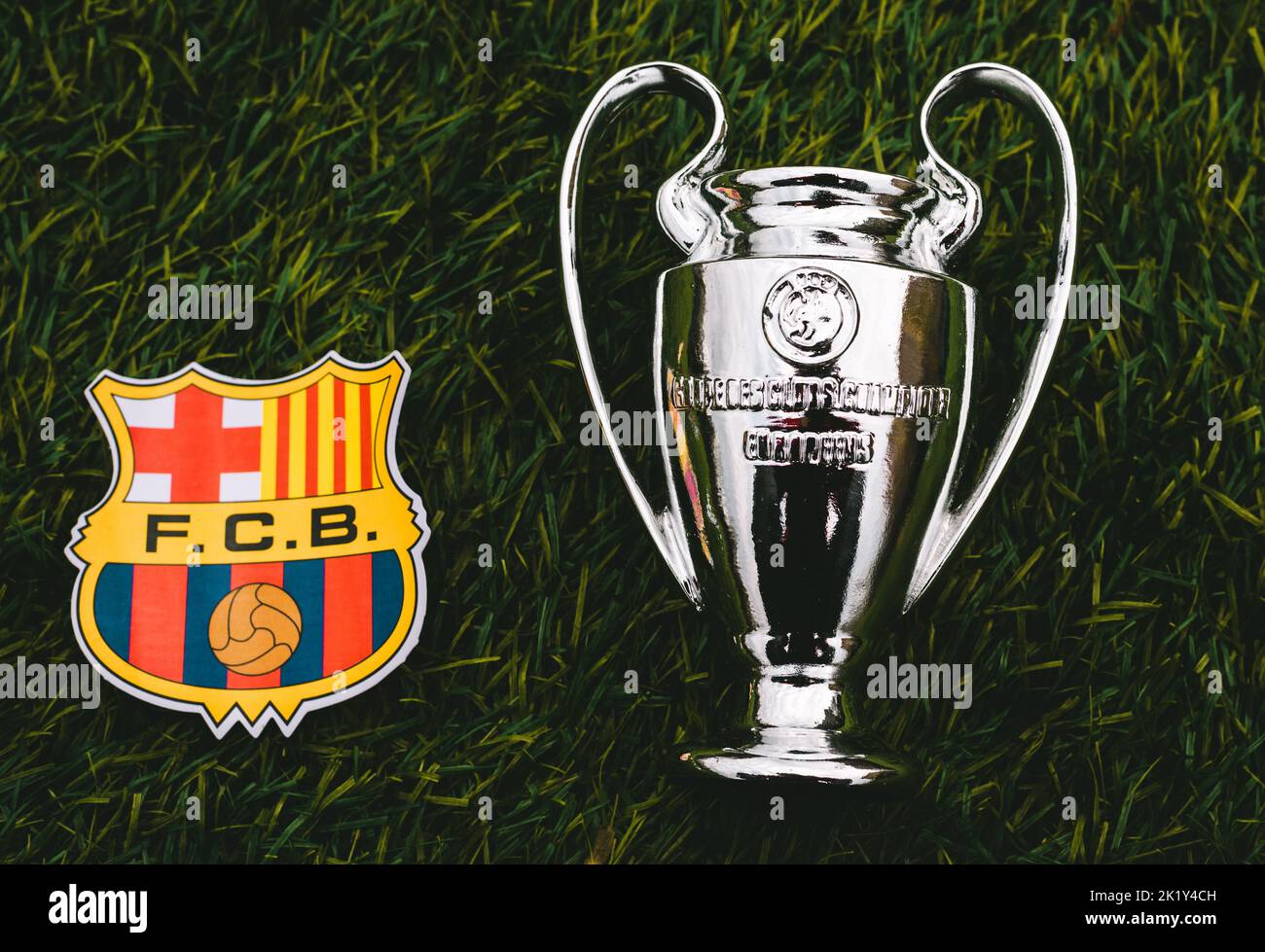 April 21, 2021, Moscow, Russia. The emblem of the football club FC