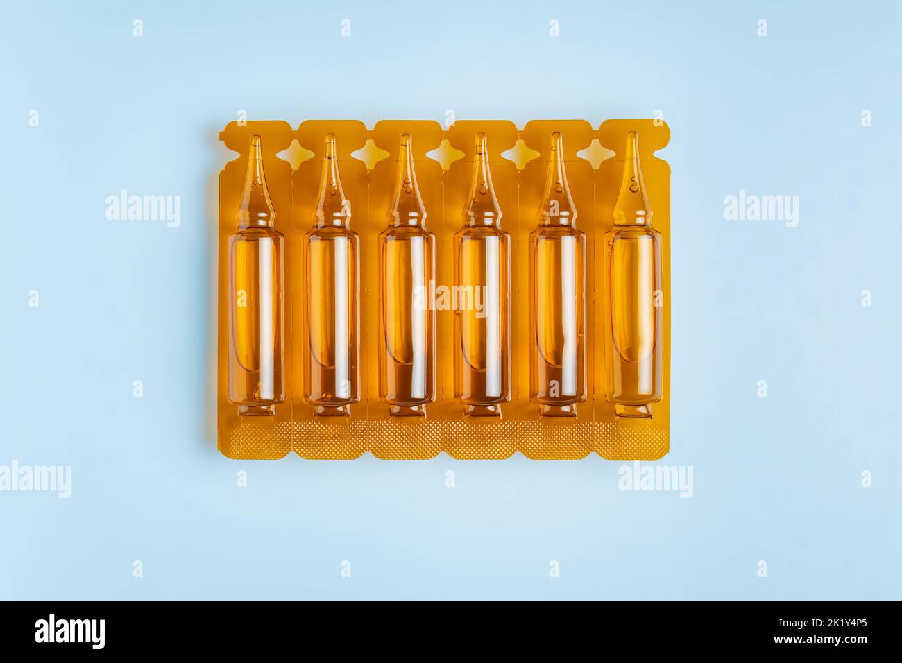 set of ampoules of vitamins for hair and skin, selfcare, feminine