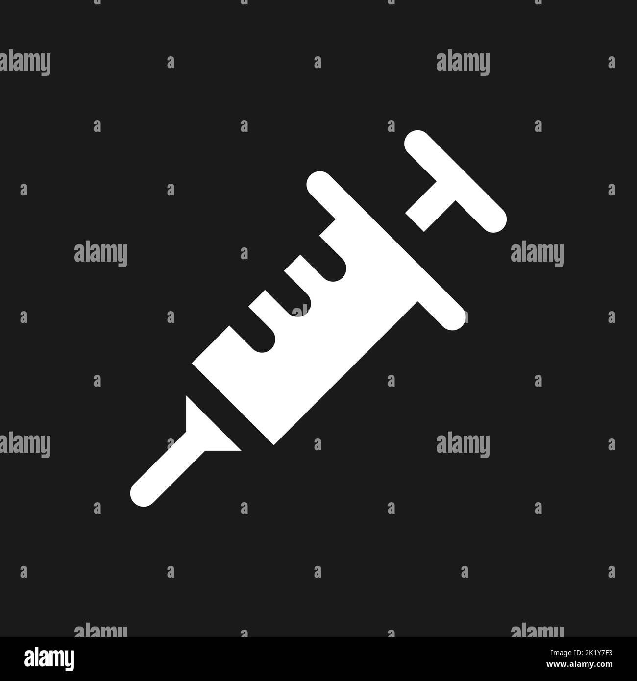 Syringe dark mode glyph ui icon Stock Vector Image & Art - Alamy