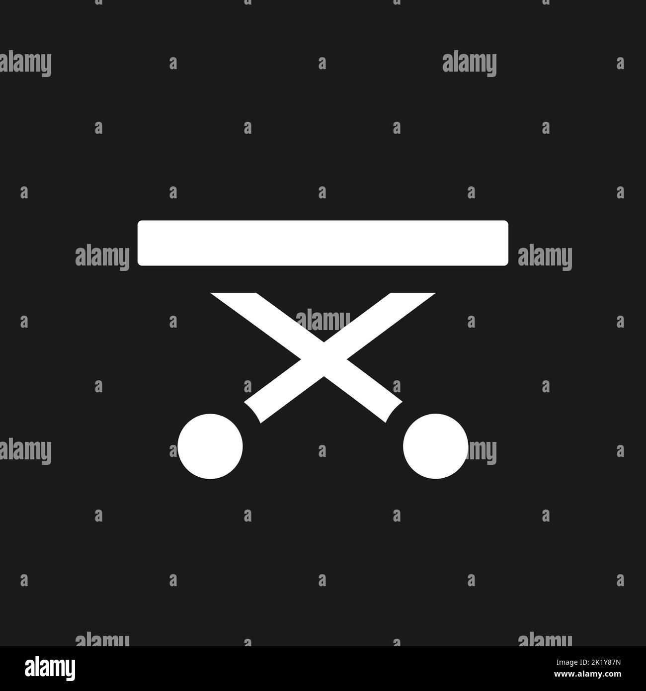 Medical gurney dark mode glyph ui icon Stock Vector Image & Art Alamy