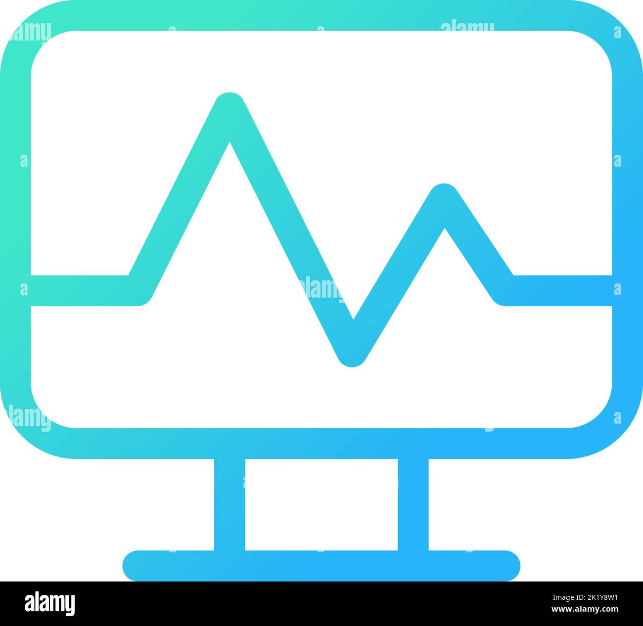 Medical software pixel perfect gradient linear ui icon Stock Vector