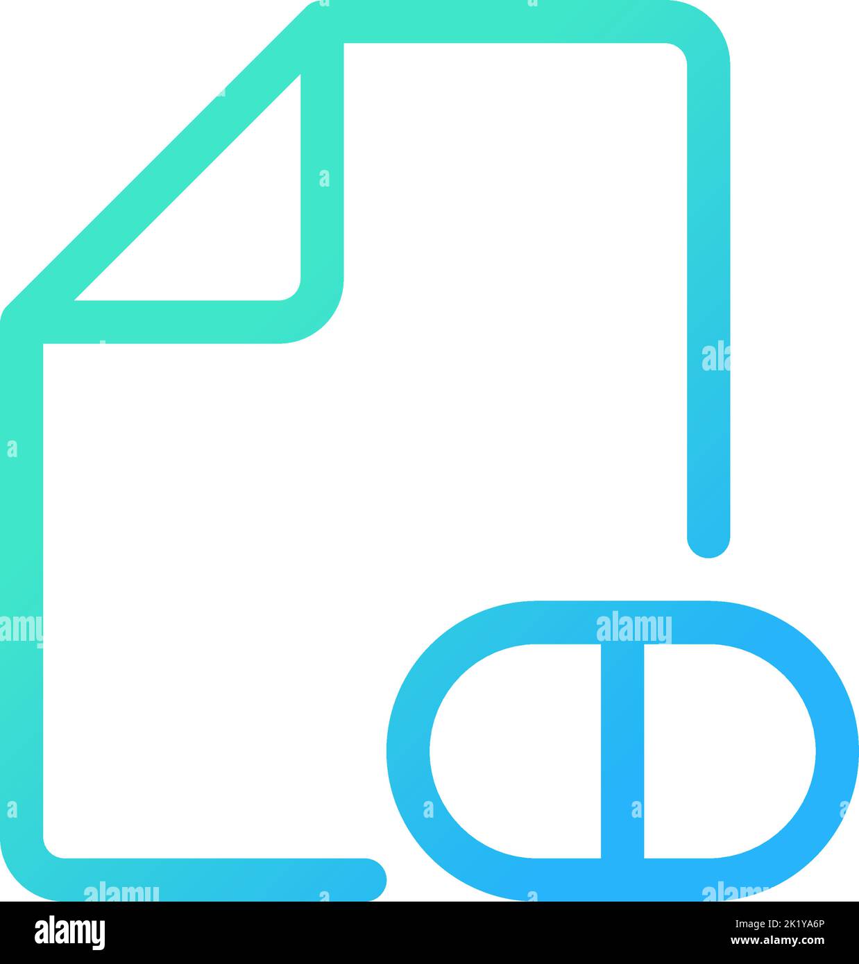 Electronic prescription pixel perfect gradient linear ui icon Stock ...