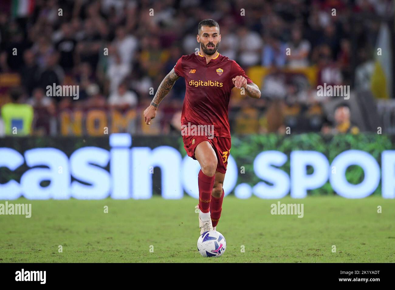 Maillot AS Roma Spinazzola – Match Porté – Saison 2021/2022 – New Balance