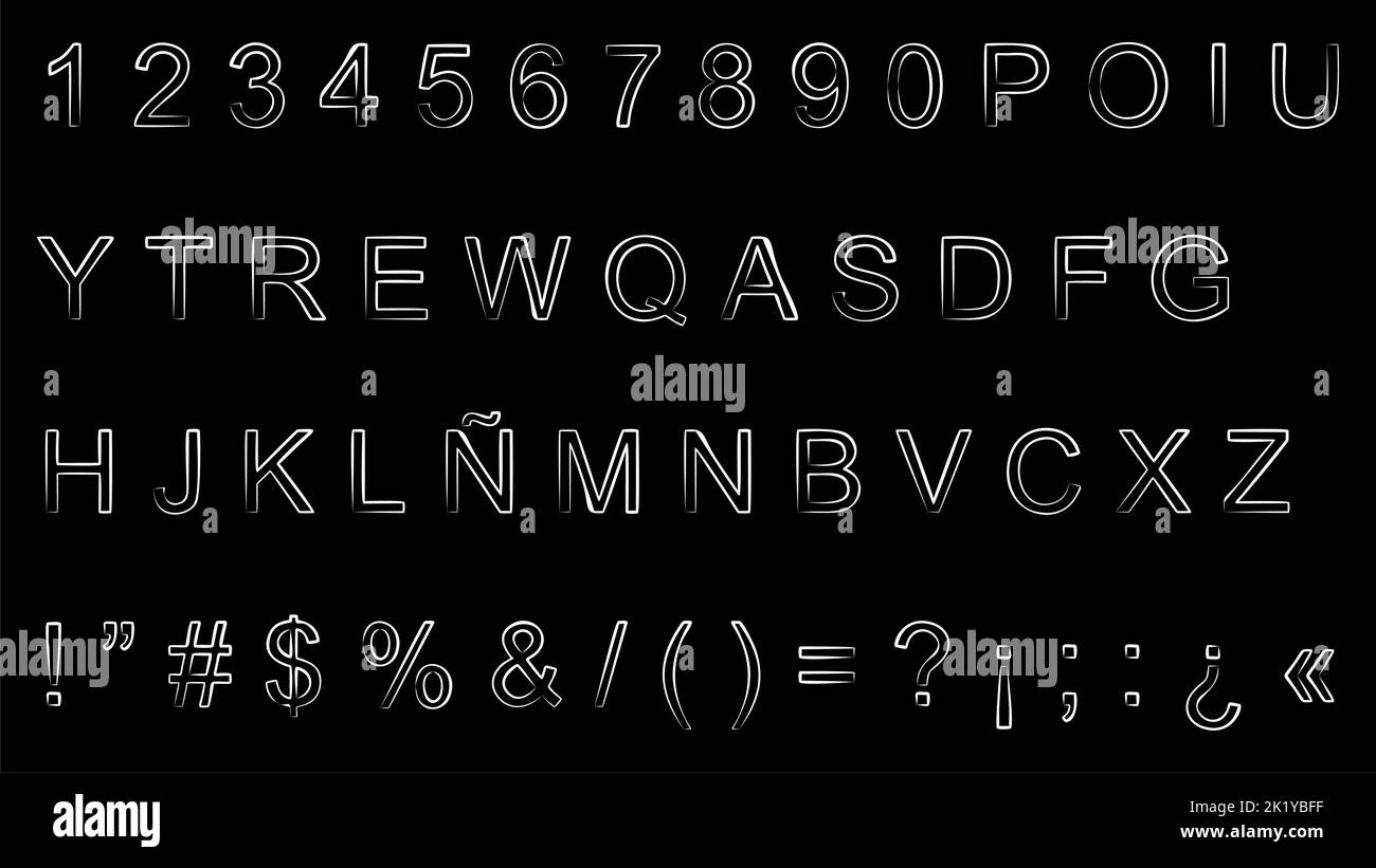 Letter Set Typography alphabet typography collection set illustration in vector format Stock ...