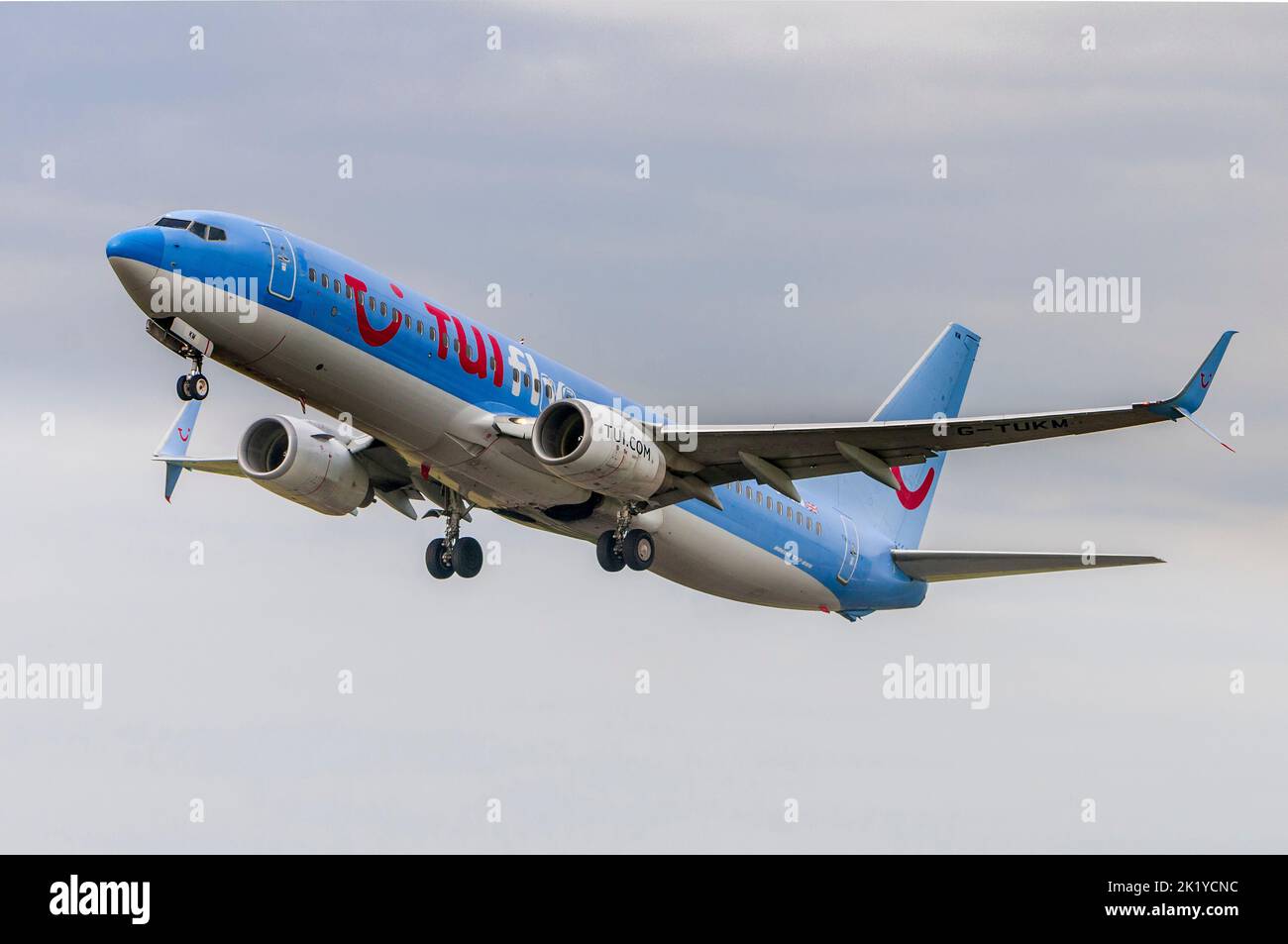 Tui Dreamliner Boeing 787-8 registration G-TUIH at Manvhester airport. Stock Photo