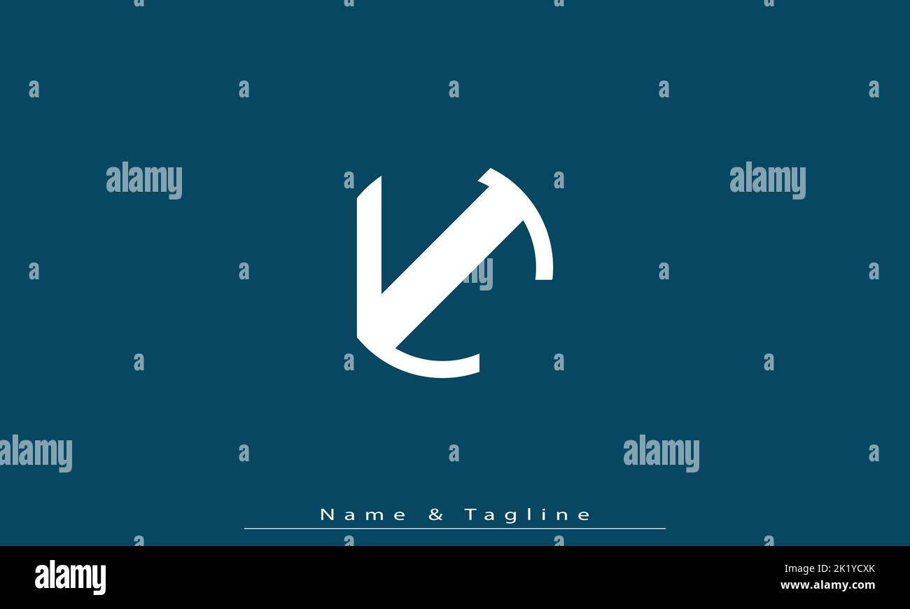 Alphabet letters Initials Monogram logo LC, CL Stock Vector