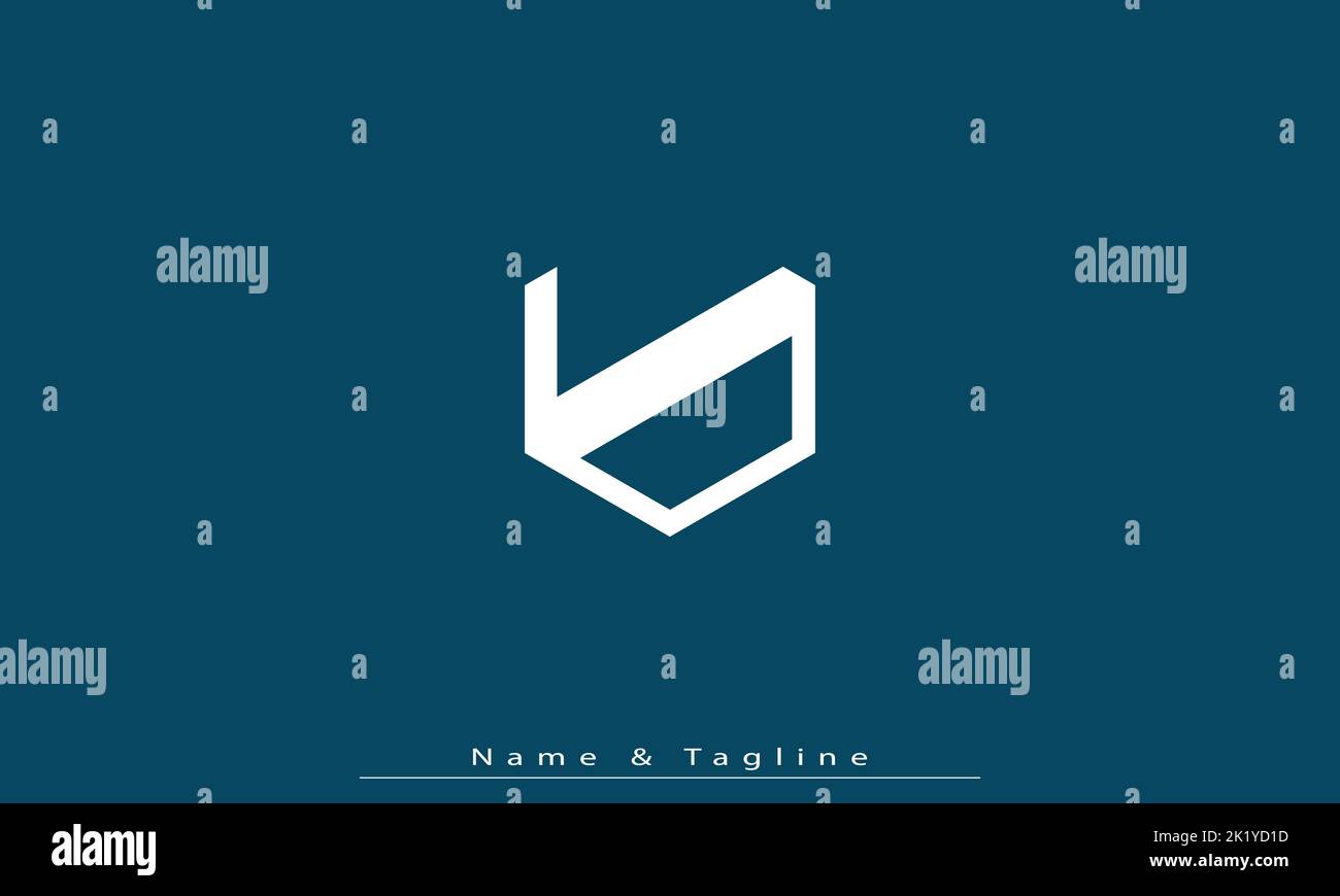 Alphabet letters Initials Monogram logo LD , DL Stock Vector