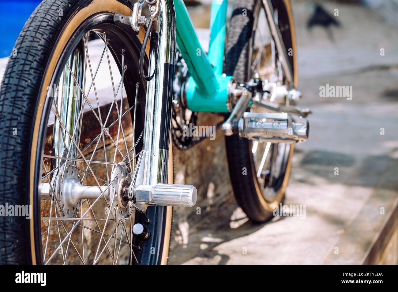 Detail Image Of Bmx Bike Background Stock Photo - Alamy