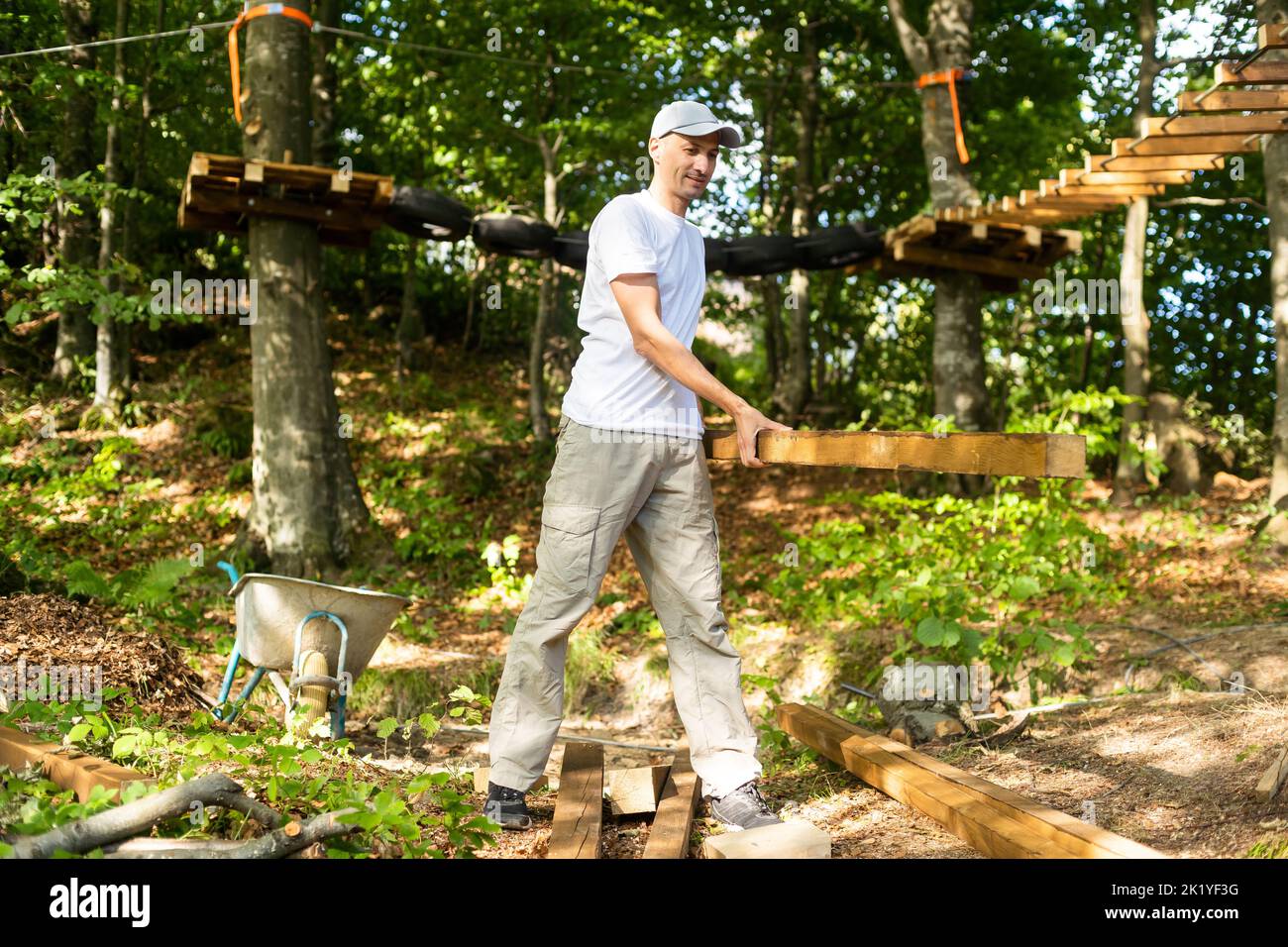 Process furniture production young man hi-res stock photography and ...
